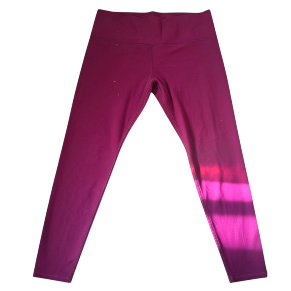 Old Navy Active PowerSoft Extra High Rise Leggings Burgundy Size 2X Go Dry